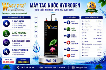 Máy tạo nước Hydrogen giàu ion kiềm sạch Model WS-01