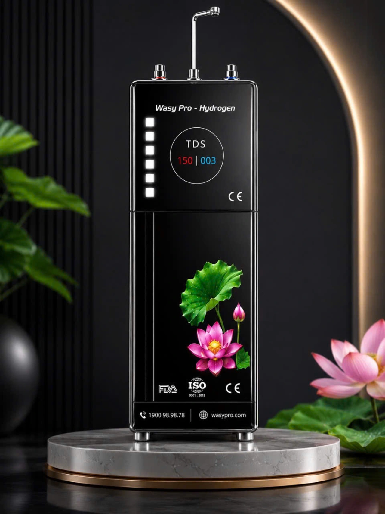 Máy tạo nước Hydrogen giàu ion kiềm sạch Model WS-01 PRO MAX