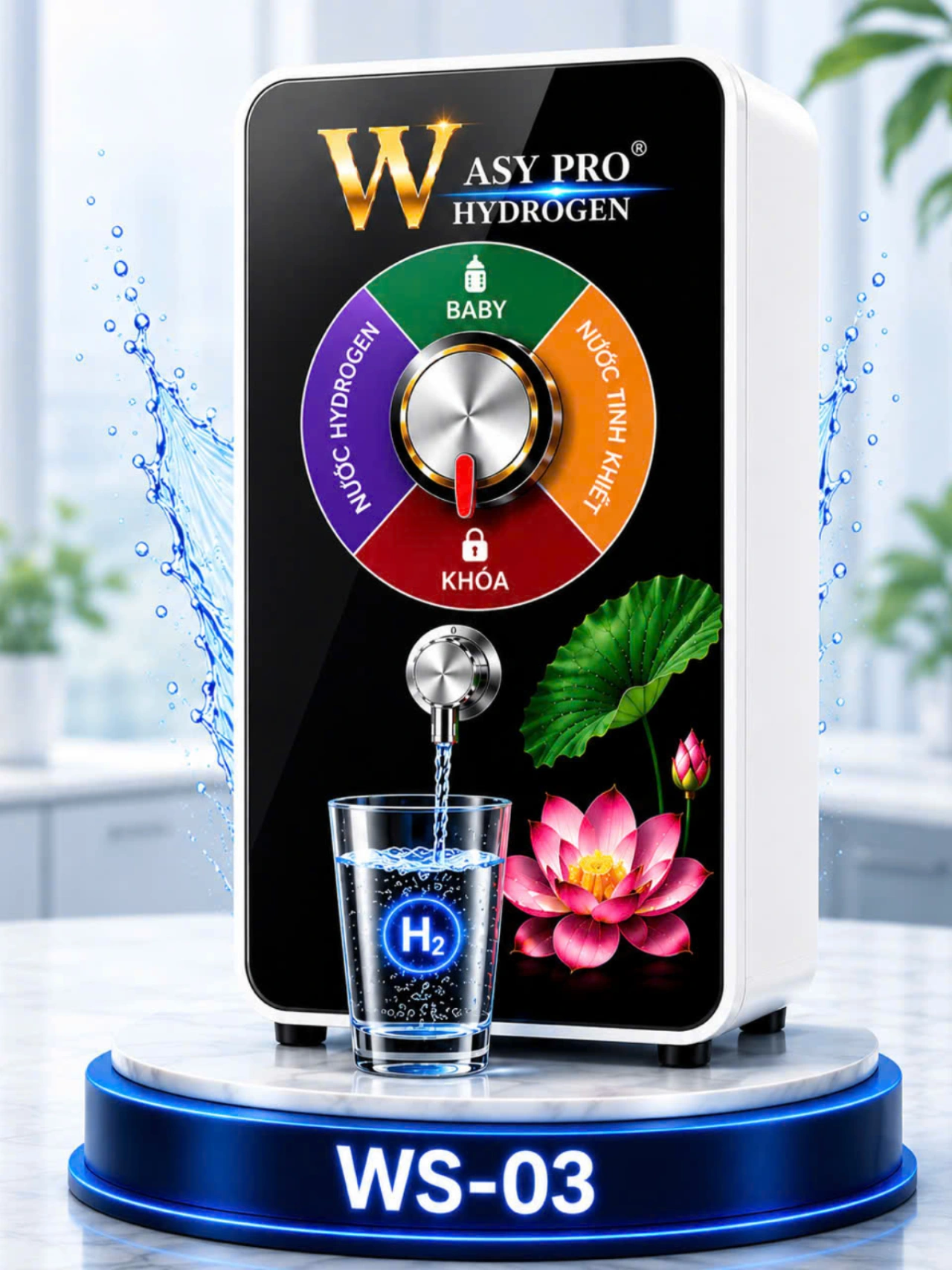 Máy tạo nước Hydrogen giàu ion kiềm sạch Model WS-03