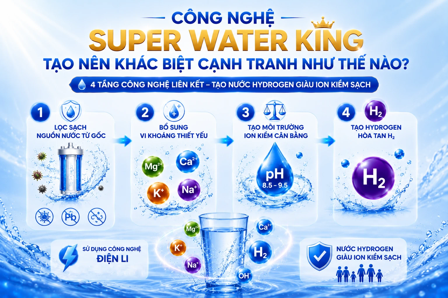 Công nghệ Super Water King tạo nên khác biệt cạnh tranh như thế nào