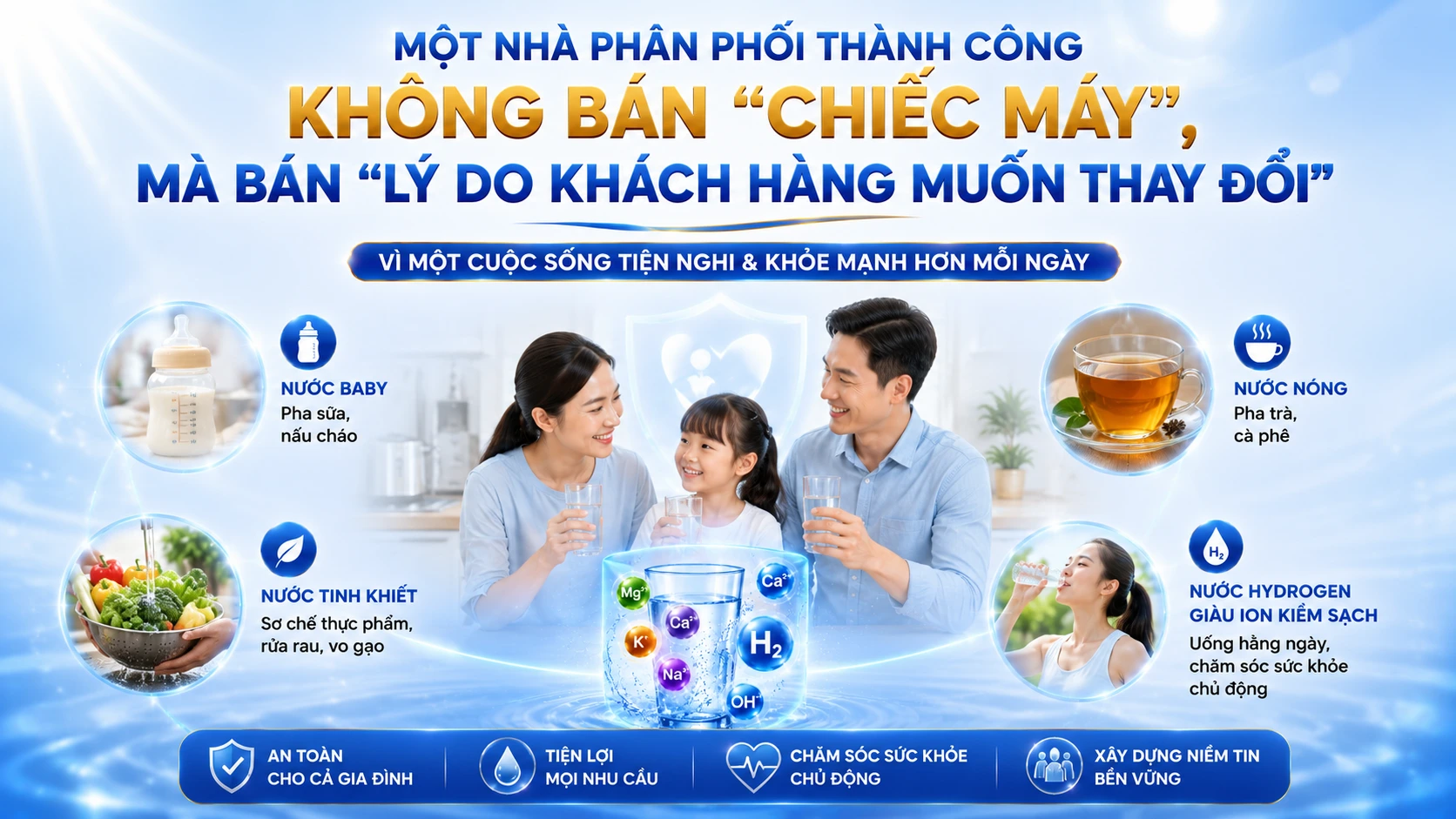Một nhà phân phối thành công không bán chiếc máy mà bán lý do khách hàng muốn thay đổi