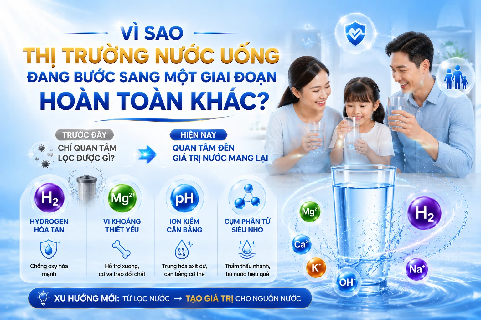Vì sao thị trường nước uống đang bước sang một giai đoạn hoàn toàn khác