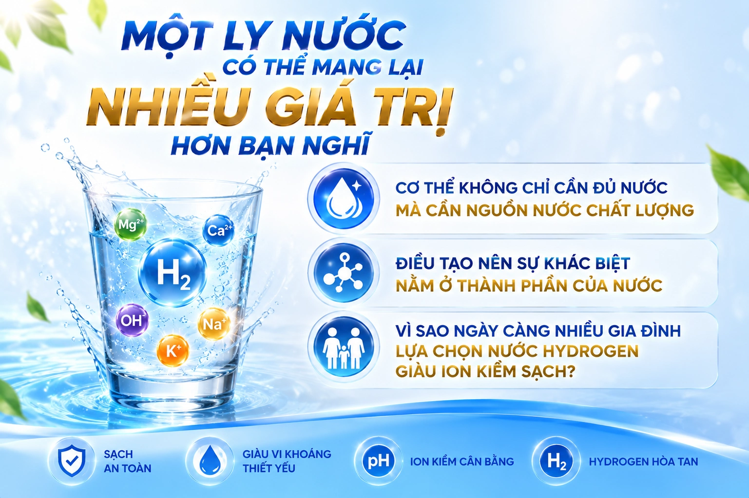 Một ly nước có thể mang lại nhiều giá trị hơn bạn nghĩ